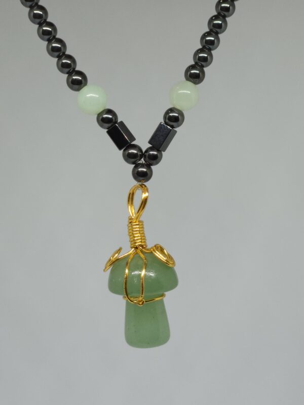 Green Aventurine Hematite Mala