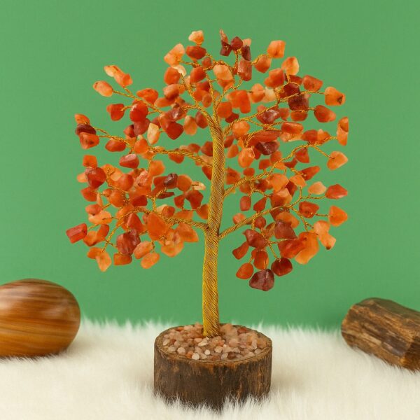 Carnelian Orange Crystal Tree