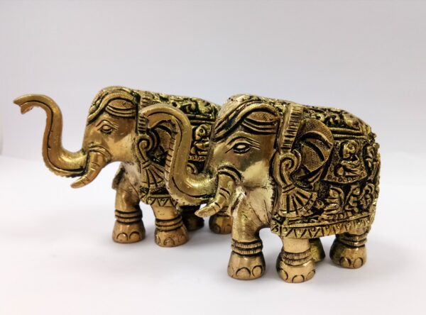 Brass Gajlaxmi (3 Inch) Jodi