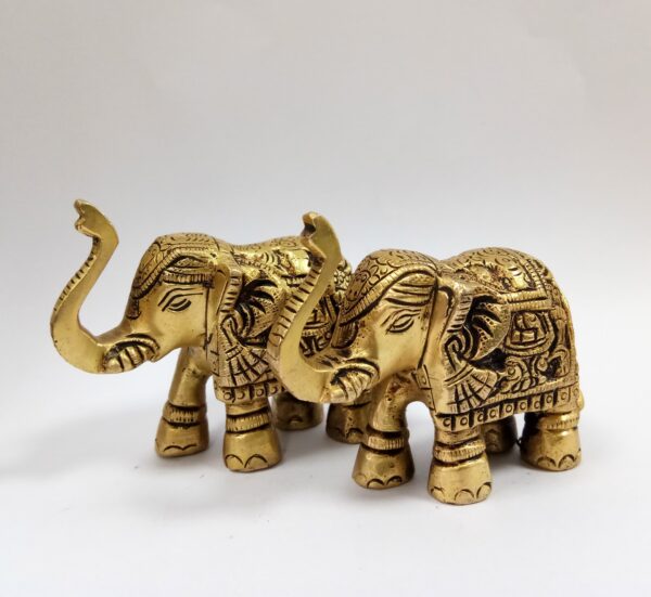 Brass Gajlaxmi (1.5 Inch) Jodi