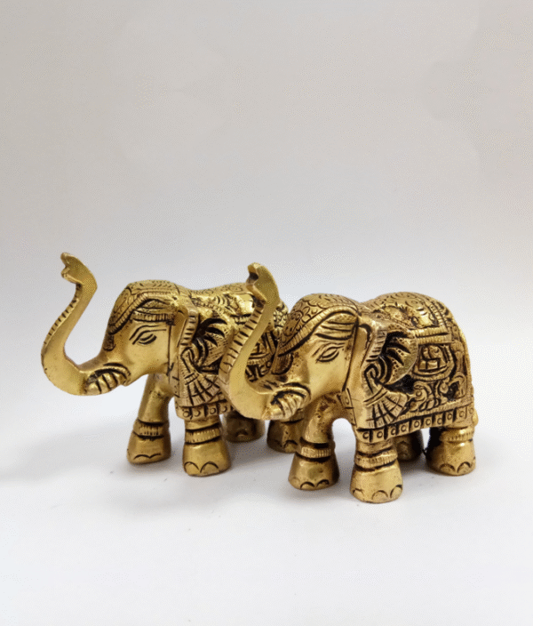 Brass Gajlaxmi (1.5 Inch) Jodi