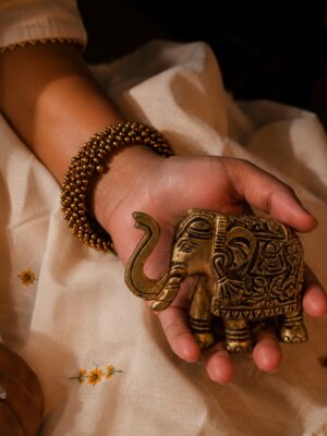 Brass Gajlaxmi (3 Inch) Jodi