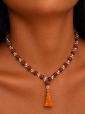Sphatik Rudraksh Mala
